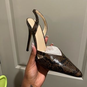 Brown Snake Heels